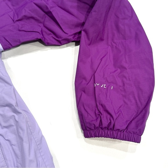 The North Face Kids Purple Orange Outerwear Rain Jacket w/ Hidden Hood - Picture 3 of 8